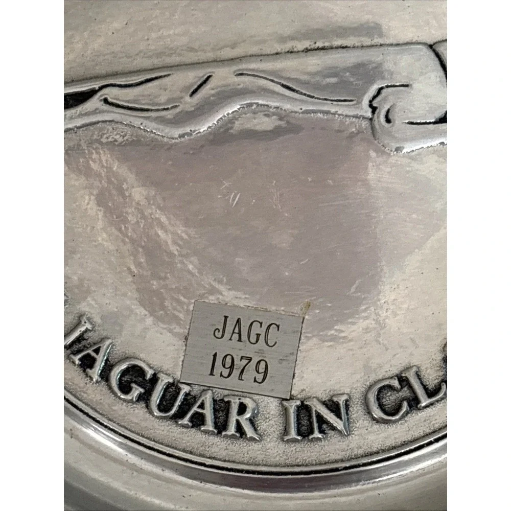 Vintage 1979 Jaguar Club North America Best In Class 11 Pewter Platter Award